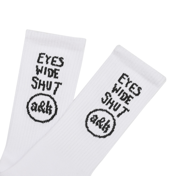 Socks 'Eyes Wide Shut White'