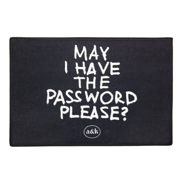 Rug 'Password Welcome'