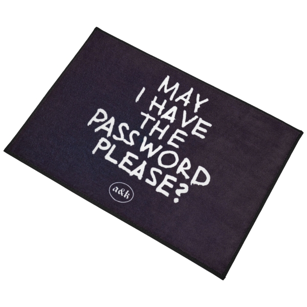 Rug 'Password Welcome'